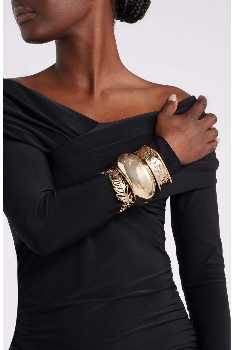 Megan Renee Set of 3 Bangles, Alternate, color, GOLD