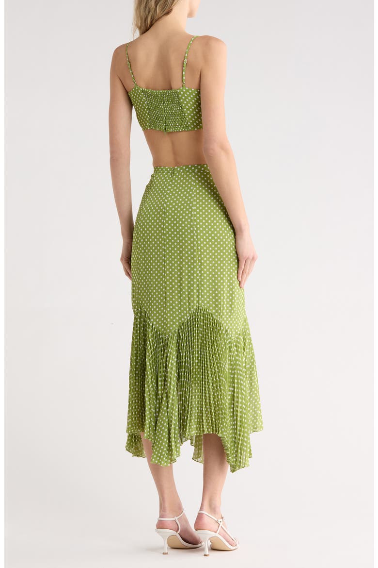 Polka Dot Two-Piece Dress, Alternate, color, MOSS POLKA-DOT