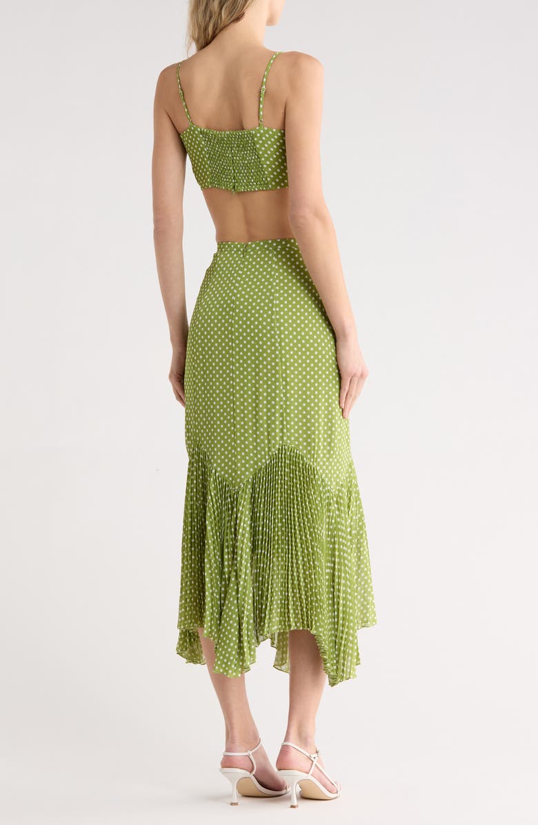 EDIT by JASON WU Polka Dot Two-Piece Dress, Alternate, color, Moss Polka-Dot