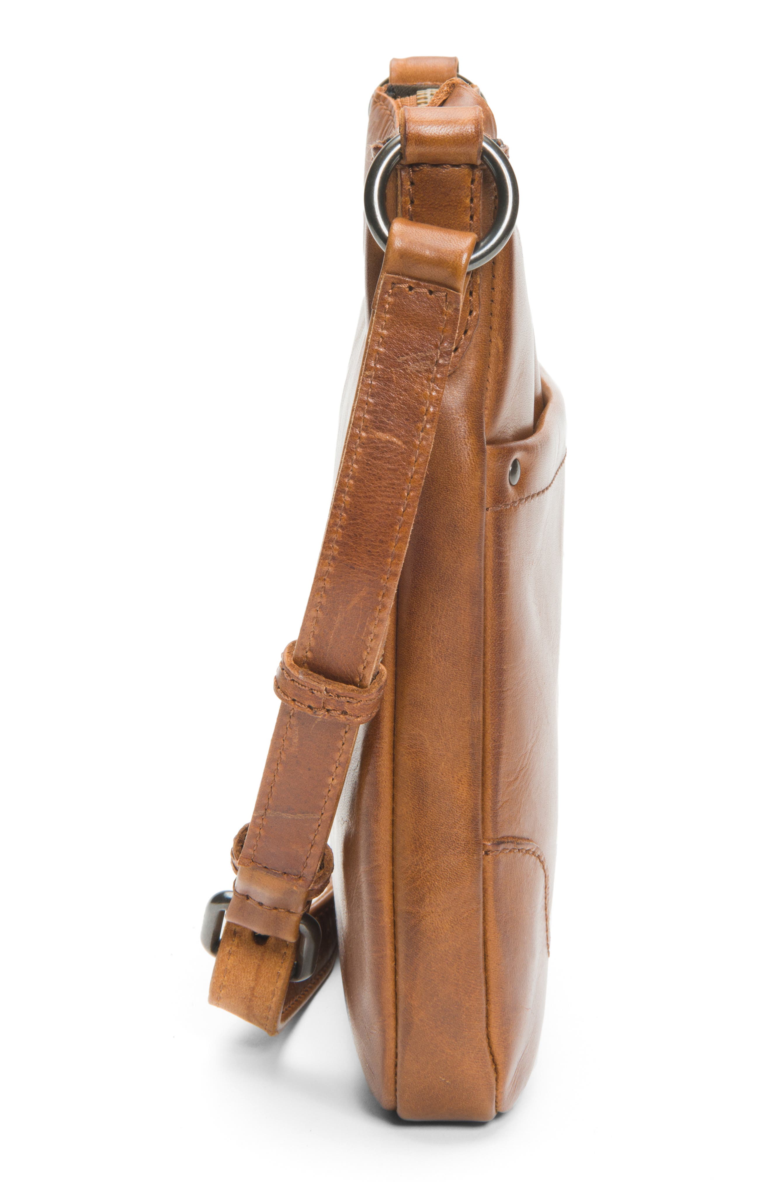 Frye Melissa Swing Leather Crossbody Bag, Alternate, color, Cognac