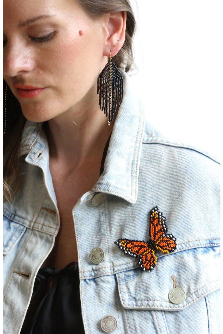 Marlin Embera Earrings, Alternate, color, Marlin