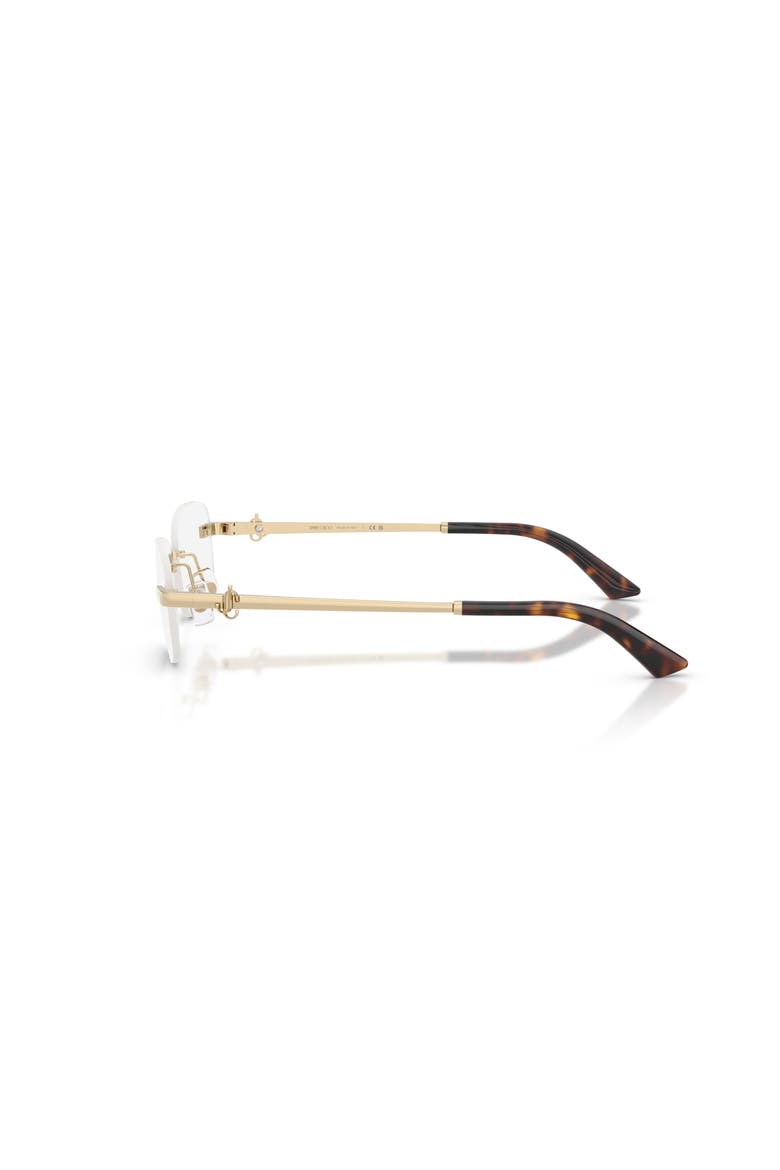 52mm Rectangle optical glasses, Alternate, color, Gold