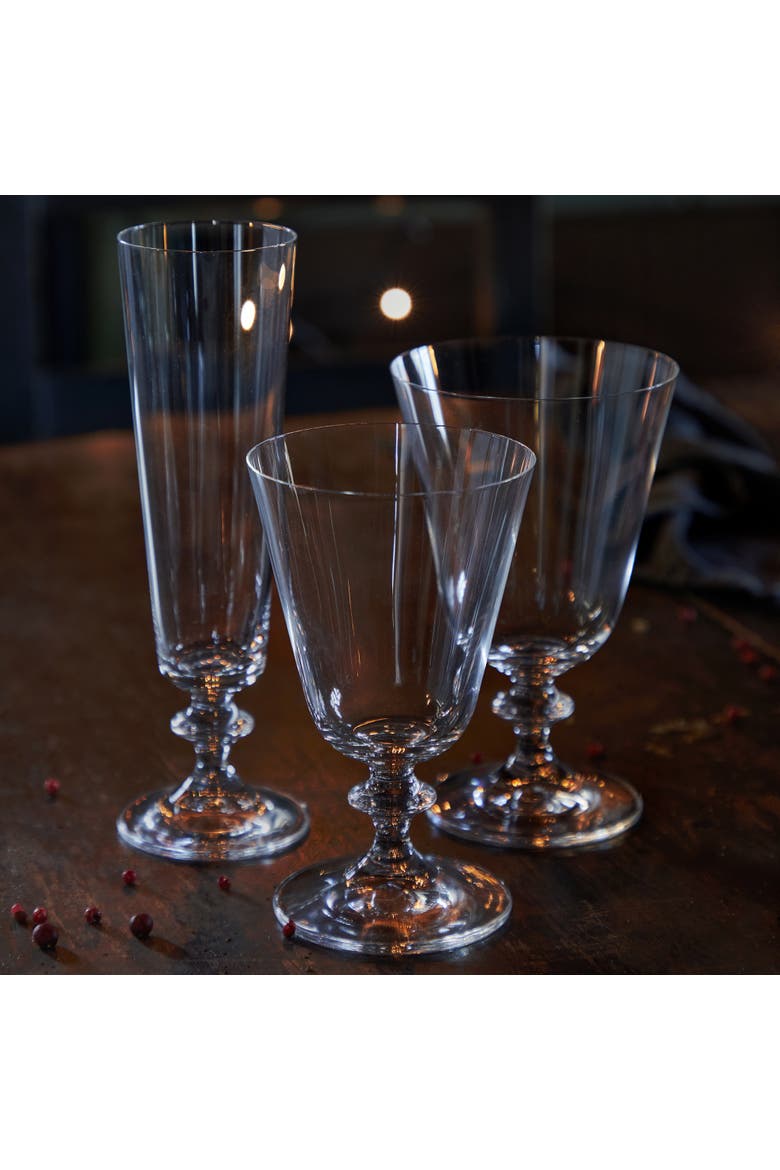 Riva Set/6 water glasses, Alternate, color, Clear