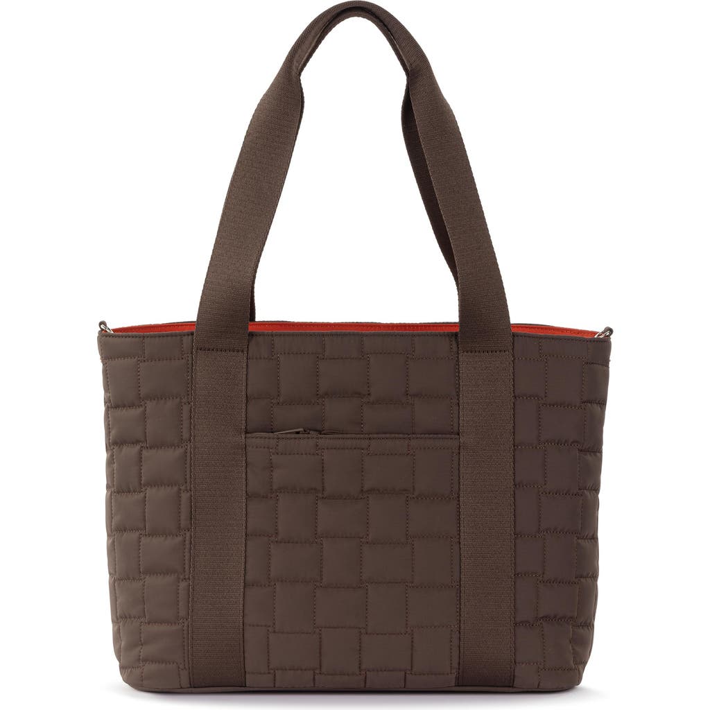 Sakroots Arlo Large Tote Bag - Quilted in Mahogany Woven Quilted  product