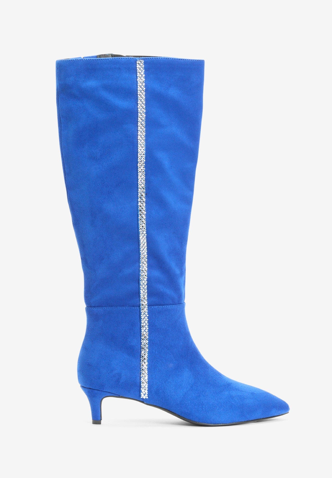 The Marianna Calf Boot, Alternate, color, DARK SAPPHIRE