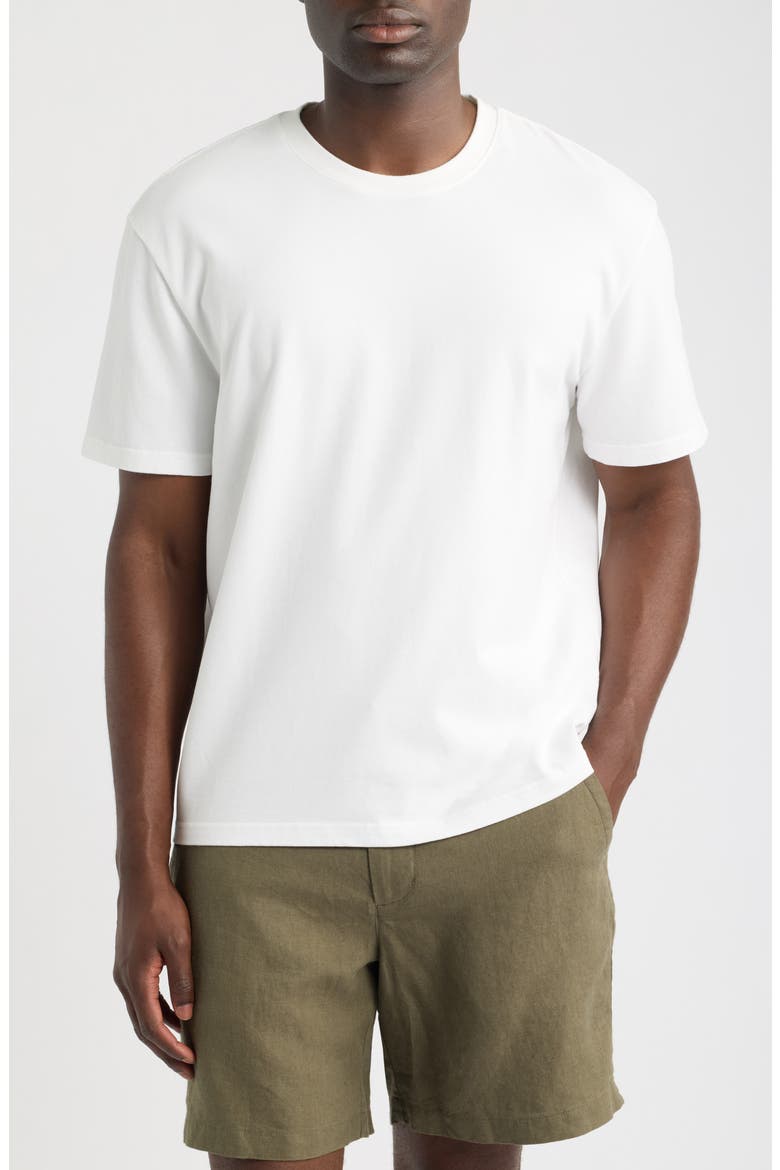 Luxe Jersey Relaxed T-shirt, Main, color, BRIGHT WHITE