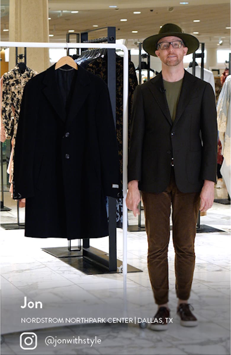 Trim Fit Wool & Cashmere Coat, sales video thumbnail