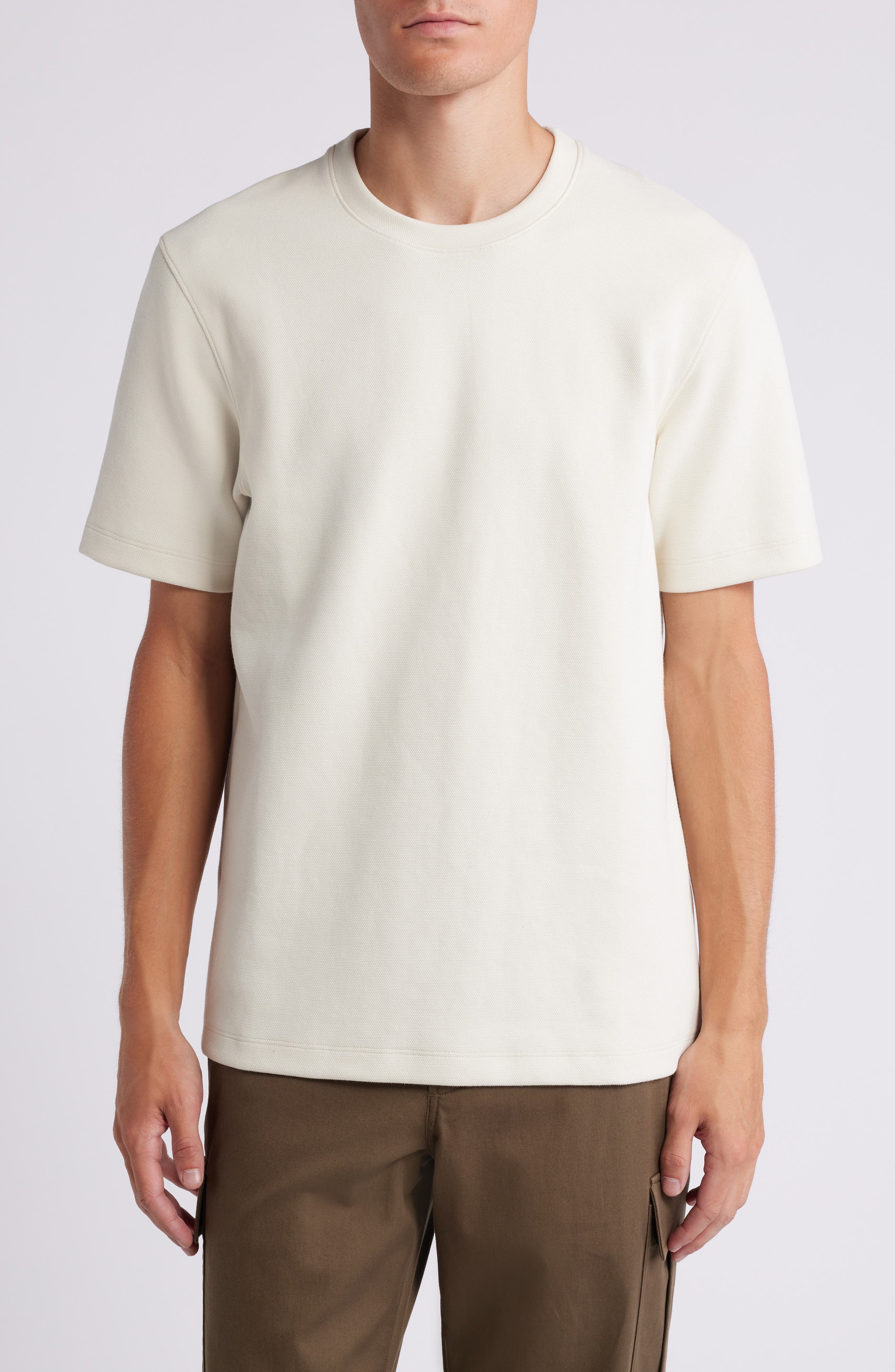 Theory Delroy Double Piqué Crewneck T-Shirt