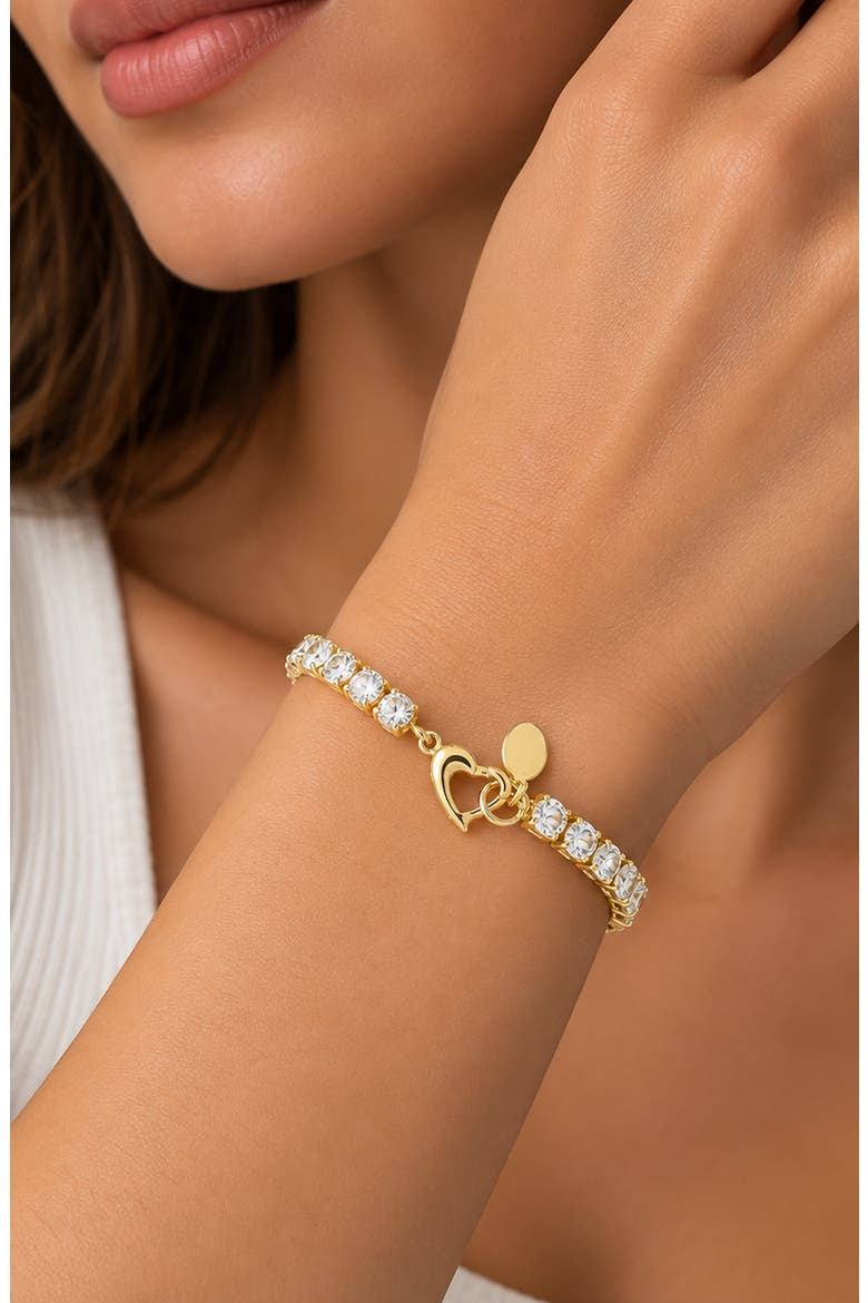 Cubic Zirconia Tennis Bracelet, Alternate, color, CZ