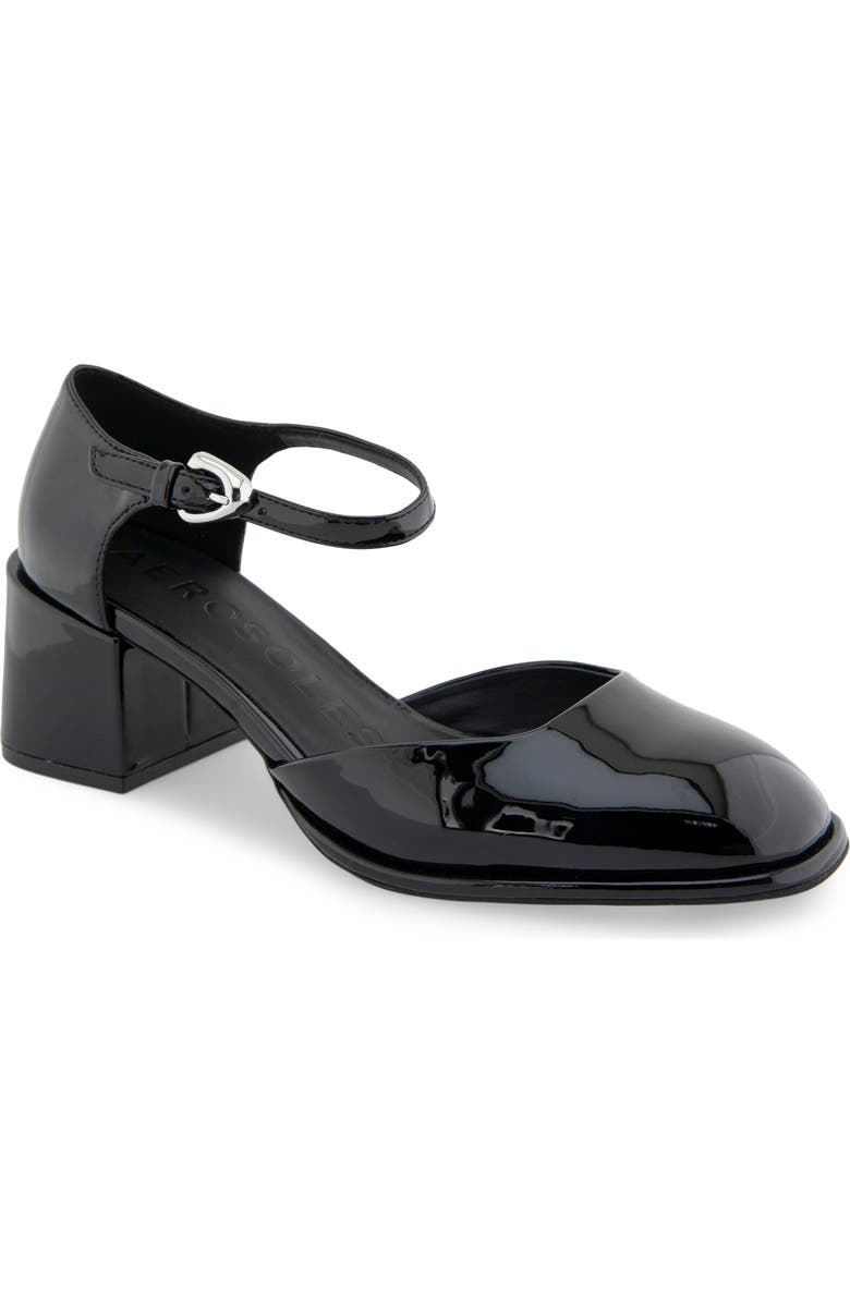 Aerosoles Alma Pump, Main, color, Black Patent Smooth Faux