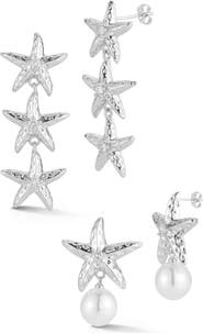 CHLOE AND MADISON Starfish Earring Set