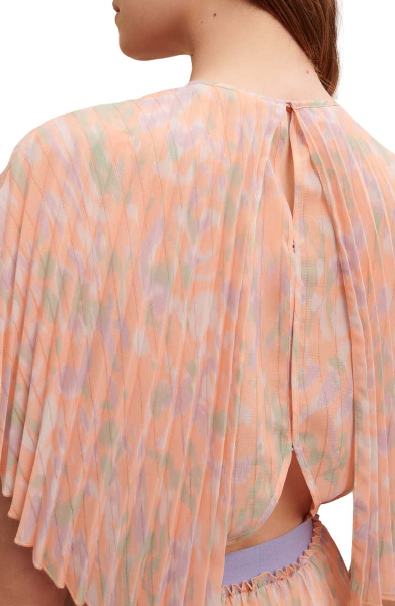 maje Isisa Pleat Dress, Alternate, color, 