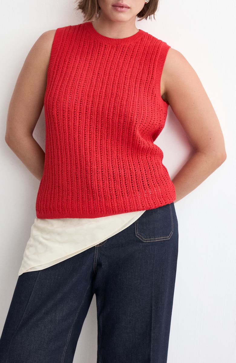 MANGO Sito Top, Alternate, color, Red