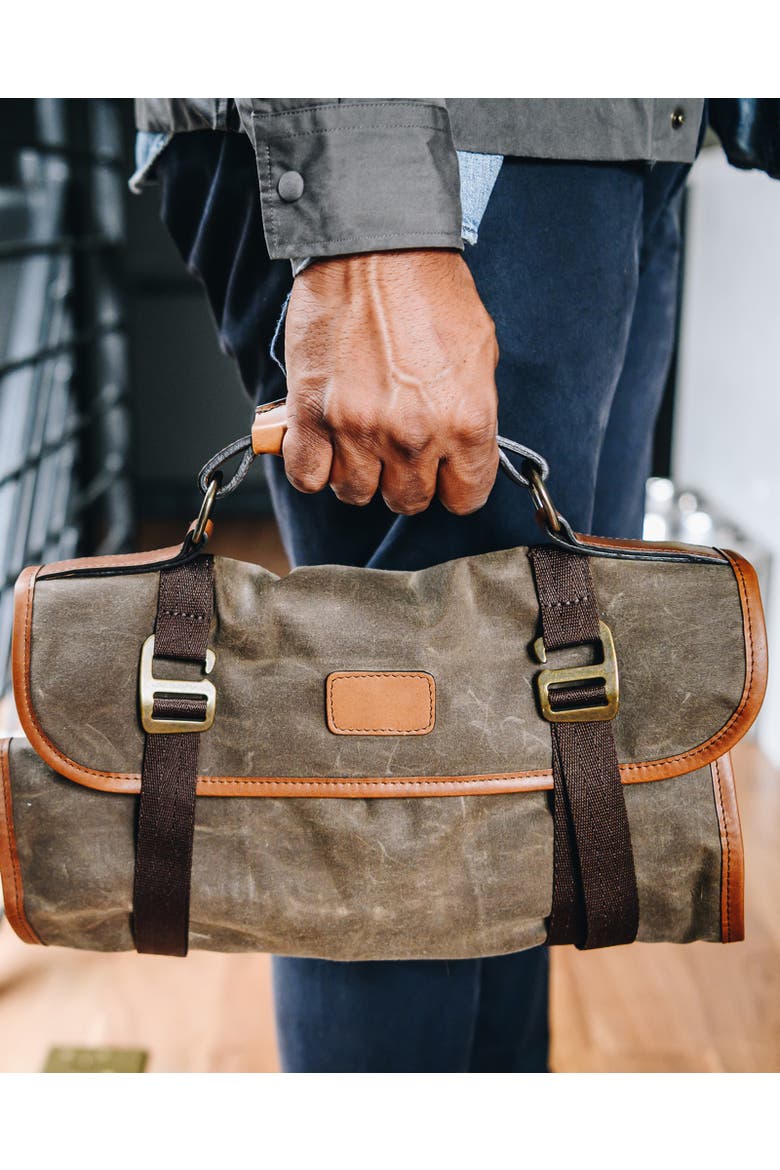 Ramsey Waxed Canvas Tool Roll, Alternate, color, Olive