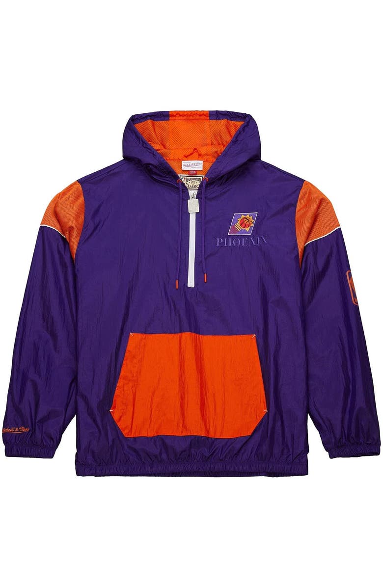 Mitchell & Ness Unisex Mitchell & Ness  Purple Phoenix Suns Hardwood Classics Team OG 3.0 Anorak Half-Zip Windbreaker Jacket, Alternate, color, Purple
