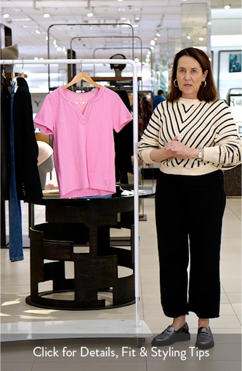 Scallop Trim Organic Cotton Top, sales video thumbnail