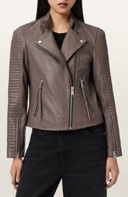 AllSaints Raul Leather Biker Jacket