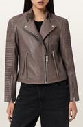 AllSaints Raul Leather Biker Jacket
