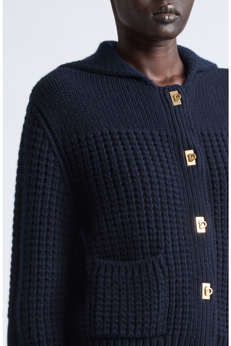 Wool & Cashmere Cardigan, Alternate, color, NEW NAVY