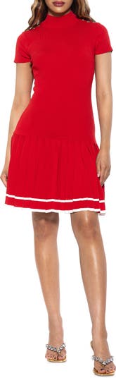 Devika Pleated Knit Dress