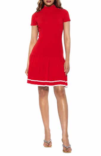 Alexia Admor Devika Pleated Knit Dress