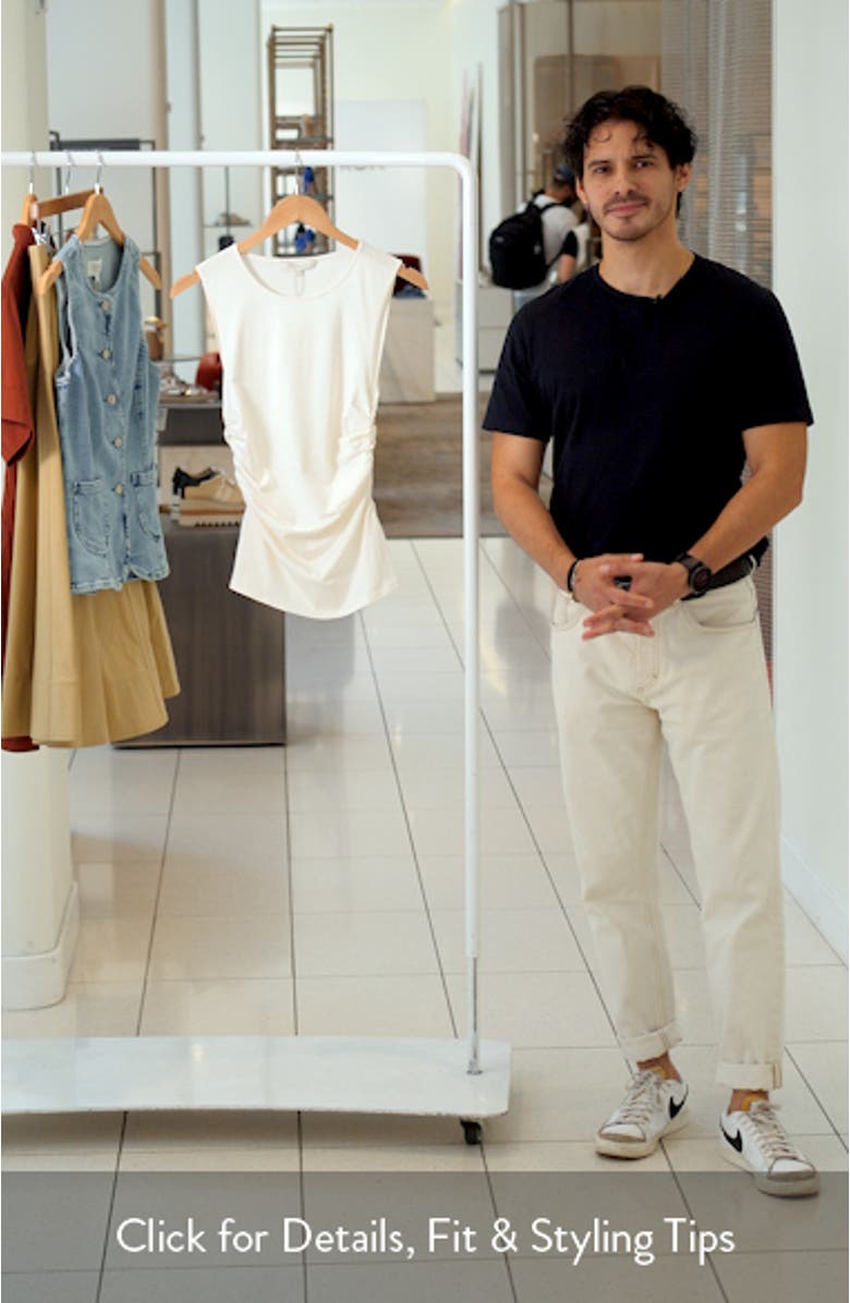 The Smooth Operator Ruched Cotton & Modal Tank, sales video thumbnail