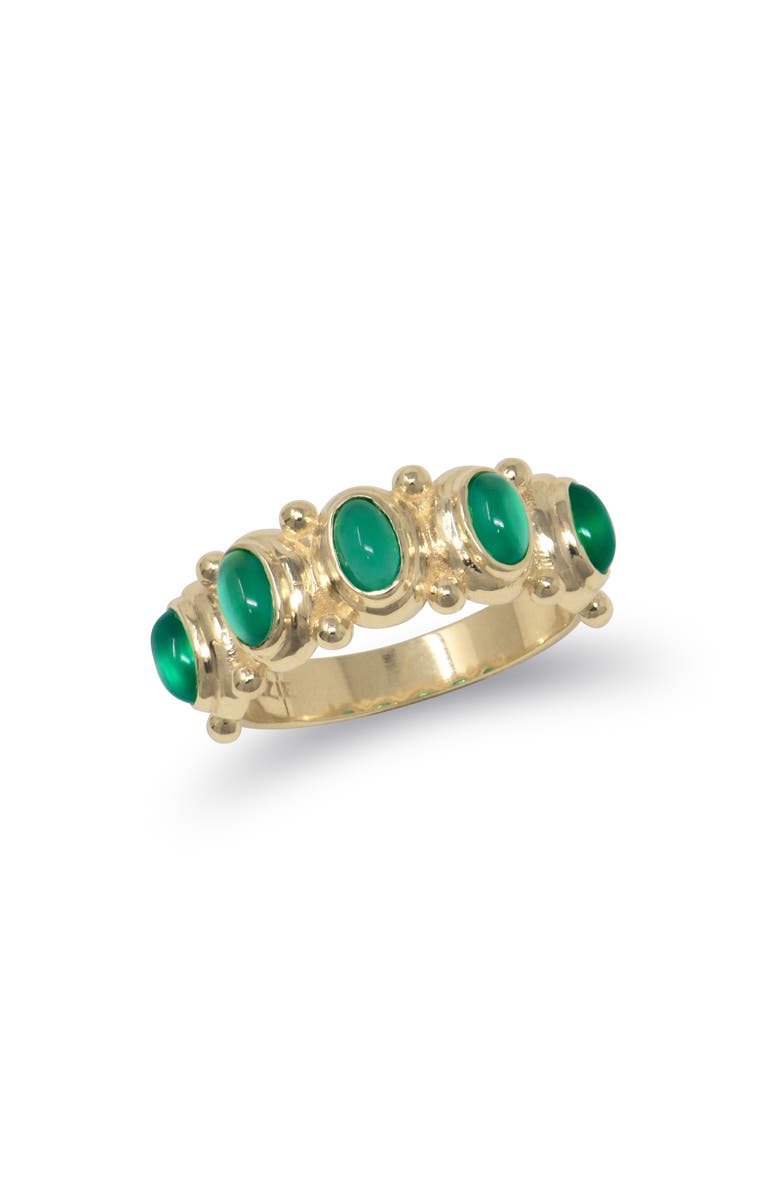 Anzie Méditerranée Eternity Band Ring, Main, color, Green