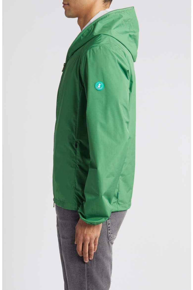 Zayn Hooded Rain Jacket, Alternate, color, RAINFOREST GREEN