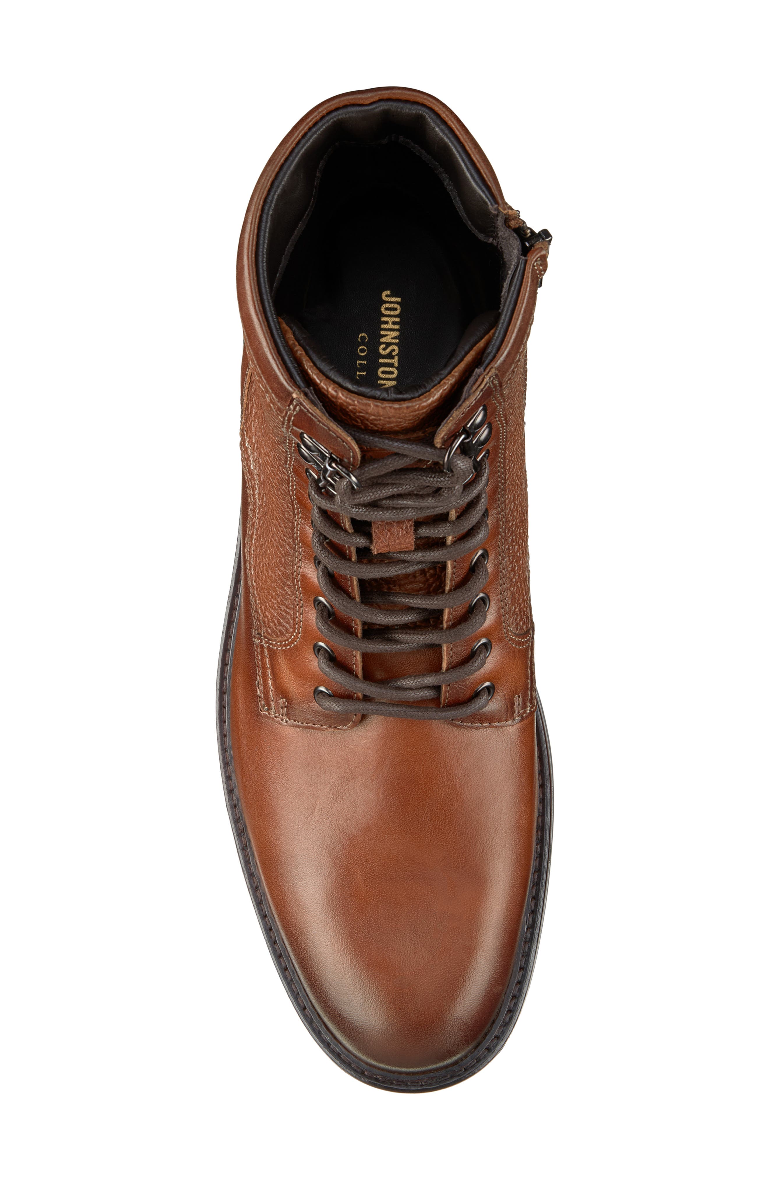 Latham Plain Toe Combat Boot, Alternate, color, TAN EUROPEAN CALFSKIN