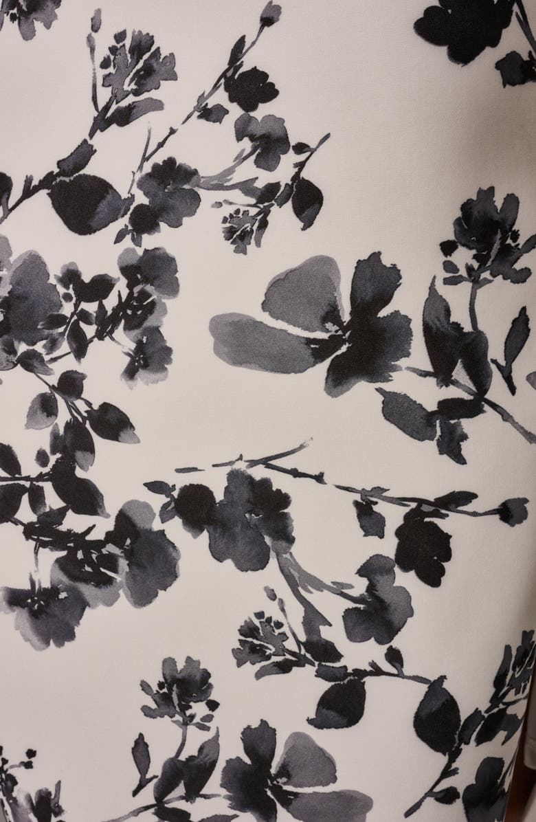 Donna Karan New York One Shoulder Floral Print Dress, Alternate, color, 