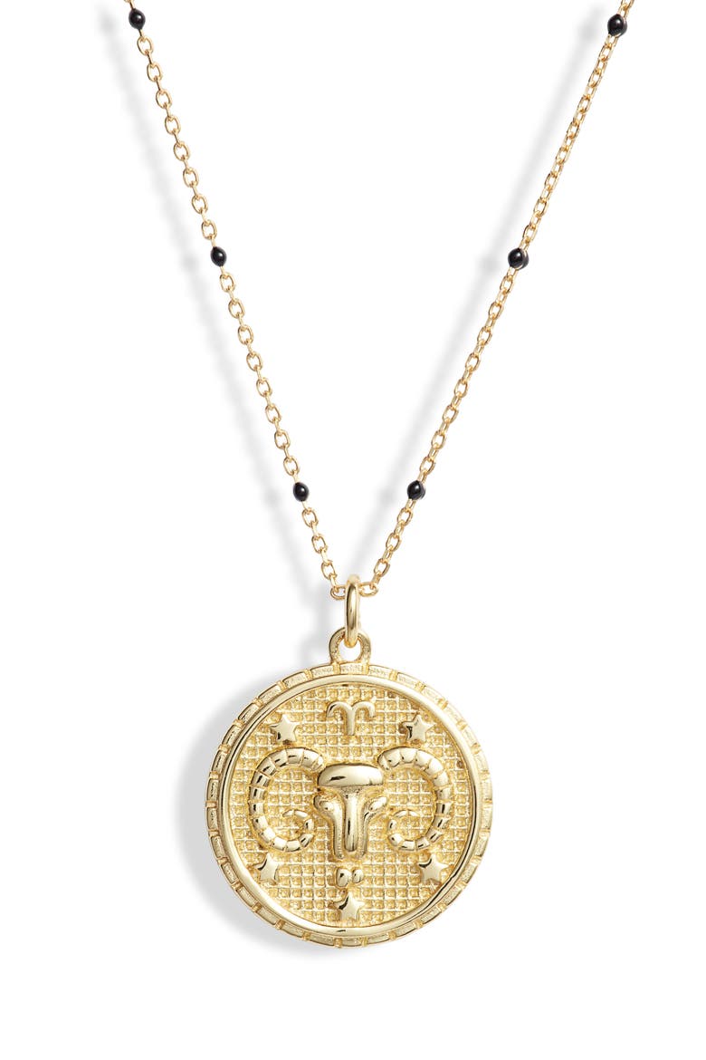 Argento Vivo Zodiac Pendant Necklace, Main, color, ARIES