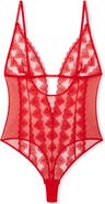 Etam Desire Rouge Cotton Bodysuit
