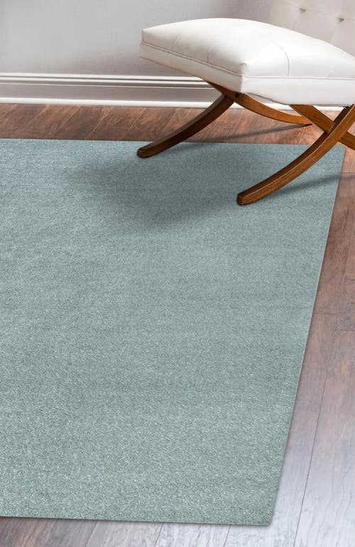 Jonathan Y Haze Solid Low-pile Area Rug In Blue