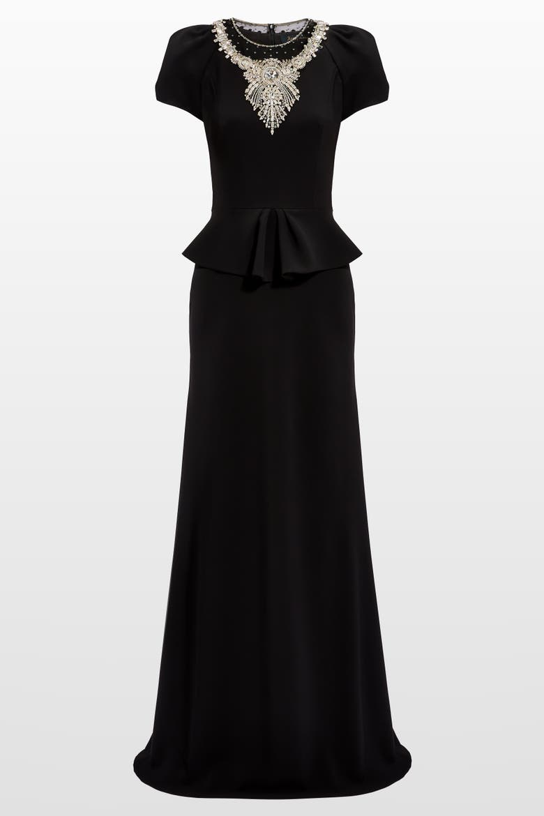 Nocturne Maxi Dress, Main, color, Liquorice