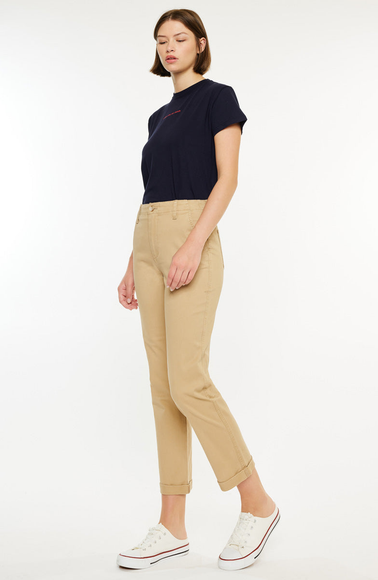 KanCan Carol High Rise Slim Chino Pants, Alternate, color, Tan