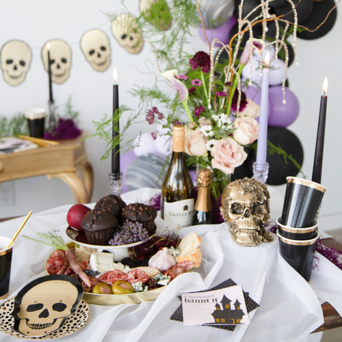Jollity & Co . Gold Skull Plates