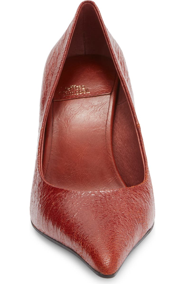 Jeffrey Campbell Risk Taker Pointed Toe Pump, Alternate, color, Orange Crackle