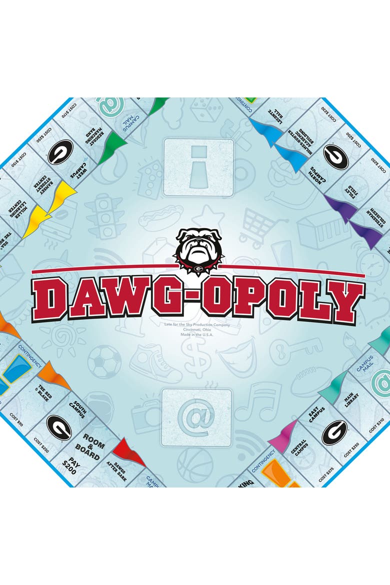 University Of Georgia Dawgopoly Monopoly Board Game, Alternate, color, Multicolored