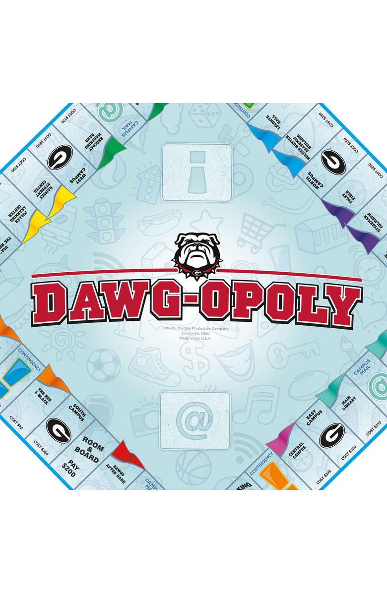 Late for the Sky University Of Georgia Dawgopoly Monopoly Board Game, Alternate, color, Multicolored