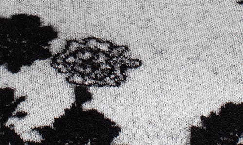 Liverpool Los Angeles Floral Jacquard Crewneck Sweater In Gray