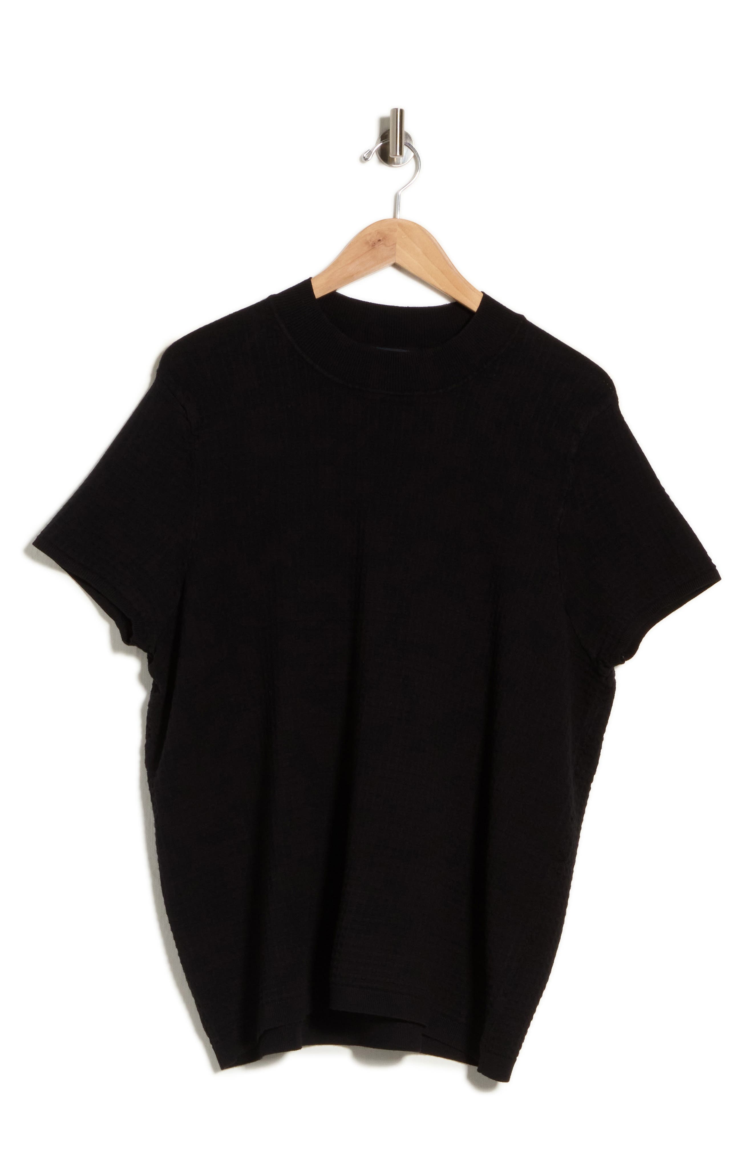 Short Sleeve Ribbed Sweater