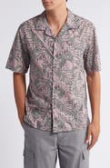 7 For All Mankind Botanical Print Camp Shirt
