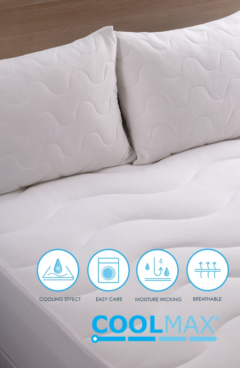 Allied Home CoolMax<sup>®</sup> Cooling Mattress Pad, Alternate, color, White