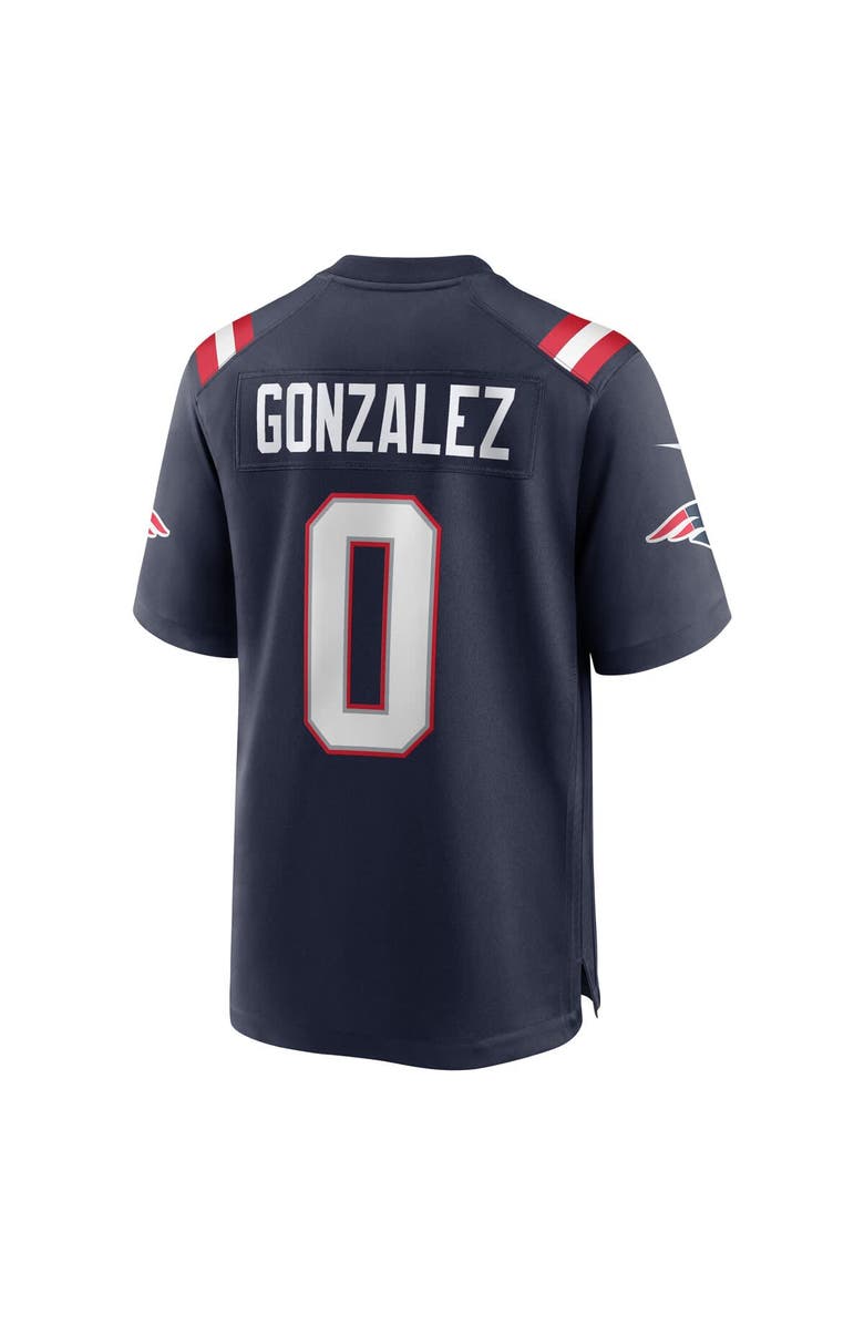 Nike Men's Nike Christian Gonzalez Navy New England Patriots Team Game Jersey, Alternate, color, Navy