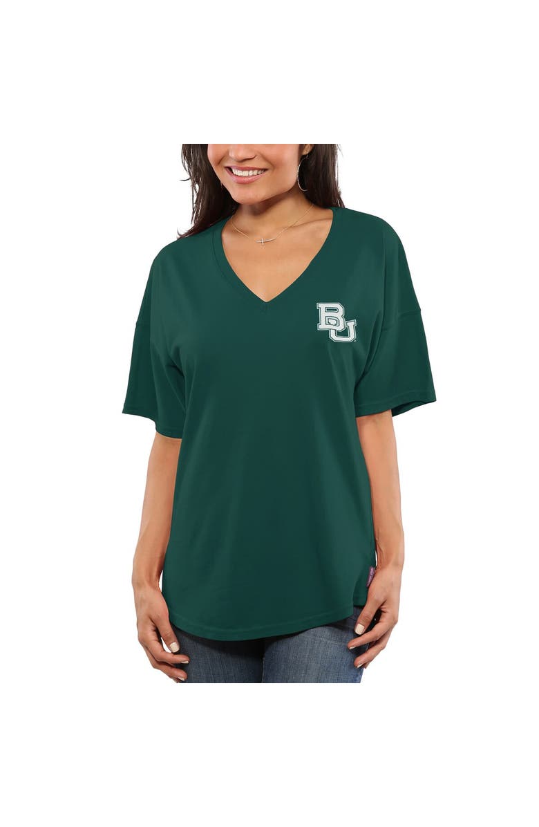 SPIRIT JERSEY Women's Green Baylor Bears Spirit Jersey Oversized T-Shirt, Alternate, color,