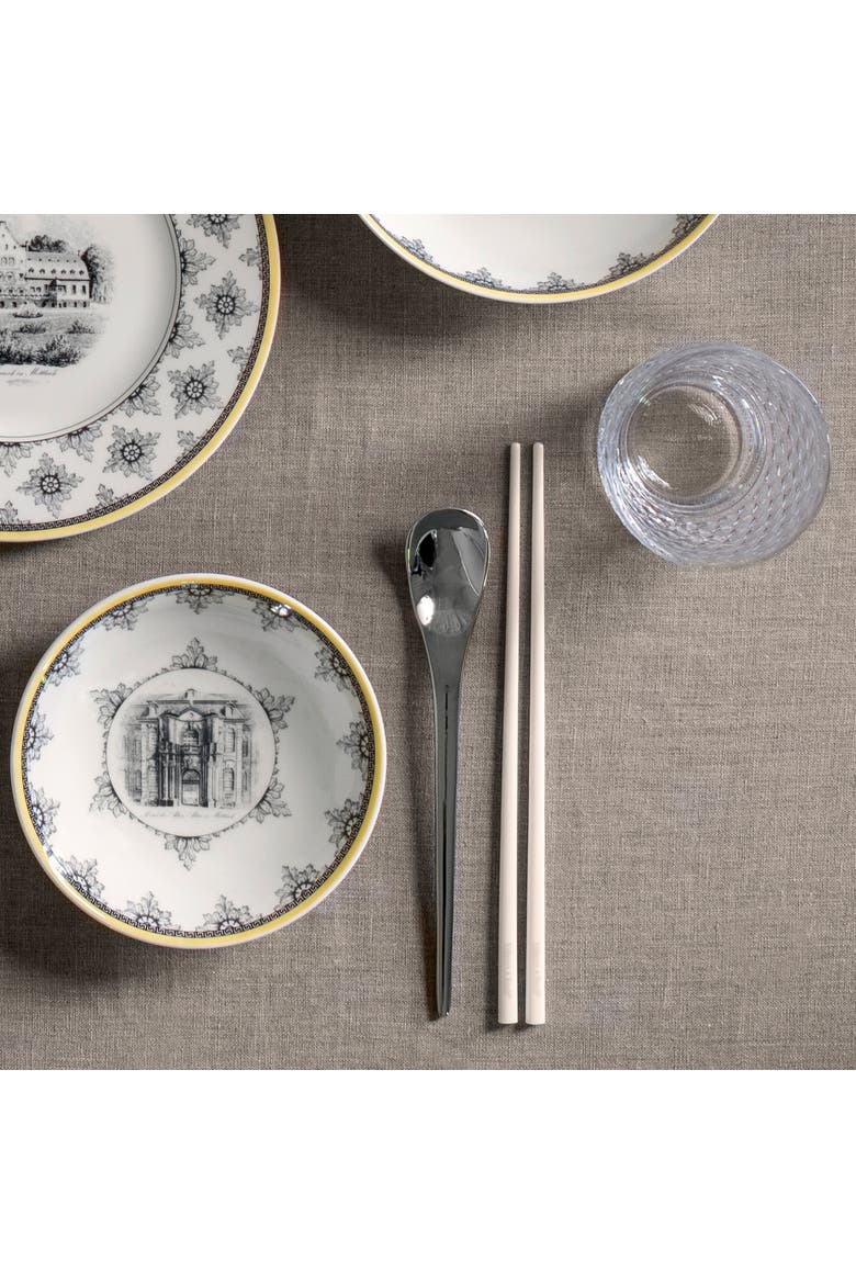 Soup Passion Chopstick Pair, Alternate, color, White