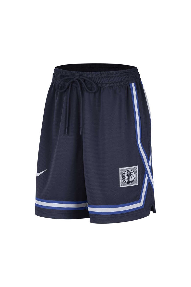 Women's Nike Navy Dallas Mavericks Sideline Fly Crossover Performance Shorts, Alternate, color, Navy