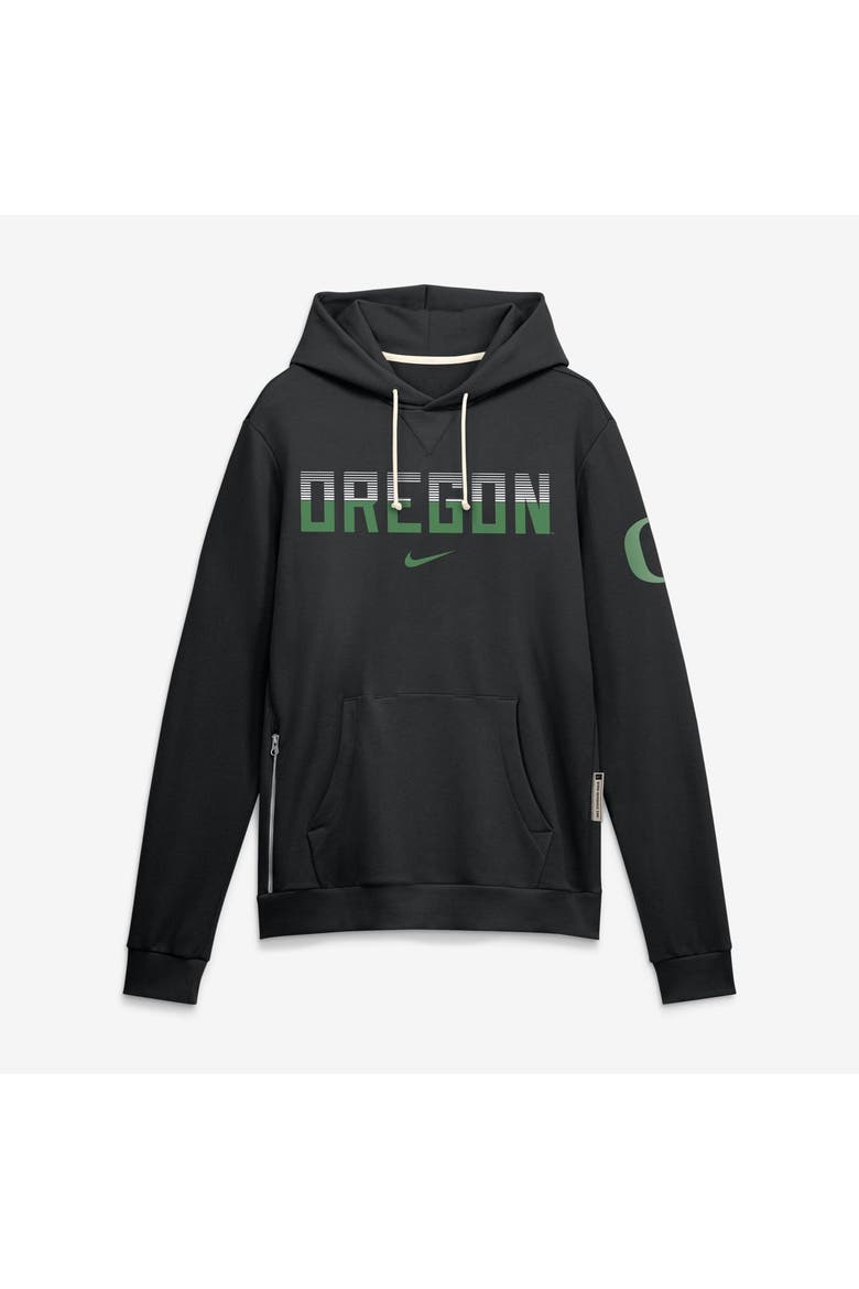 Men's Nike Black Oregon Ducks 2026 Sideline Standard Issue Dri-FIT Hoodie, Main, color, Black