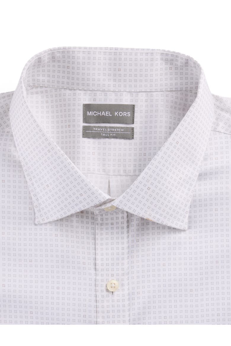 Big & Tall Micro Starburst Pattern Performance Dress Shirt, Alternate, color, GREY MULTI