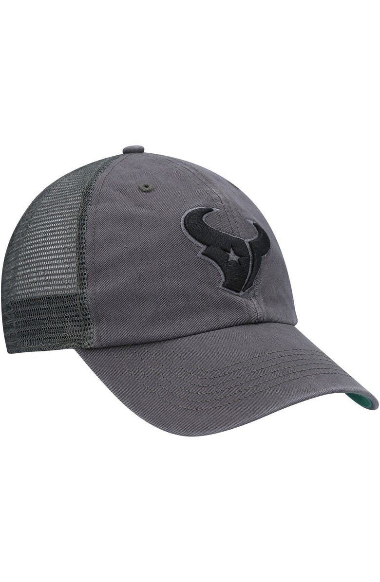 '47 Men's '47 Charcoal Houston Texans Trawler Clean Up Trucker Snapback Hat, Alternate, color, 